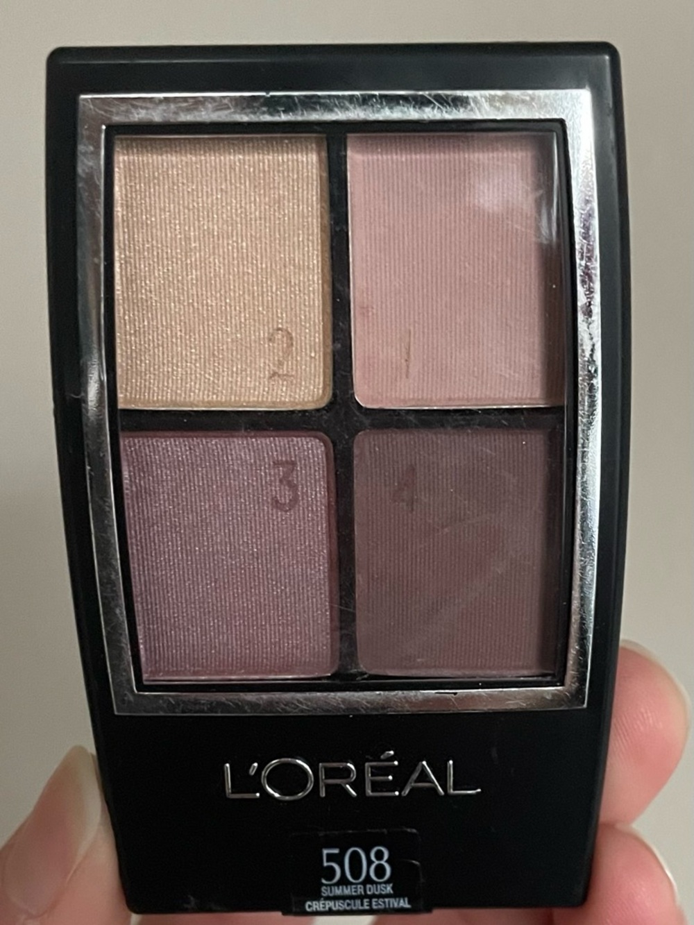 L'Oréal Paris Wear Infinite Eye Shadow Quad 508 Summer Dusk Discontinued